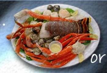 Fat Crabs Rib Company Corolla NC Restaurant, Coral Threefer